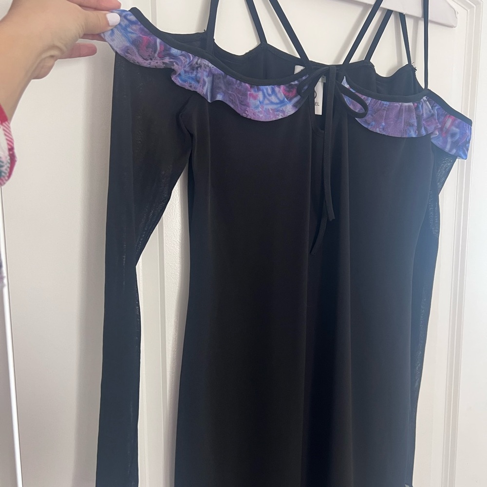 Desigual Black and Purple Dress